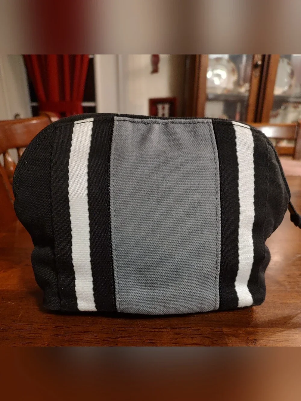 Vera Bradley Black & Gray Cosmetic Pouch